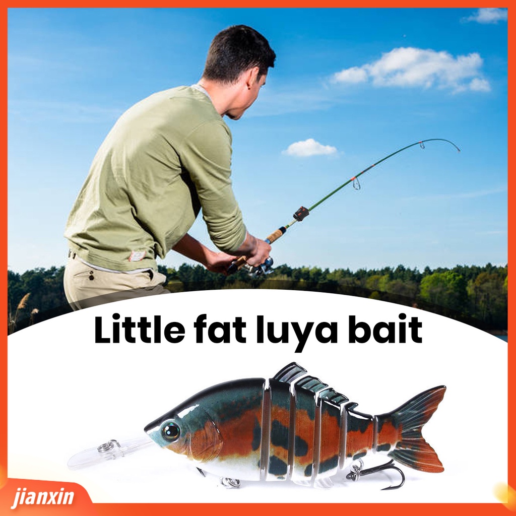 (In Stock) 15CM 31.5G Realistis Multi-Gabung Ikan Umpan Dengan Kait Tajam Warna Cerah Ikan Imitasi Tenggelam Knotty Palsu Umpan