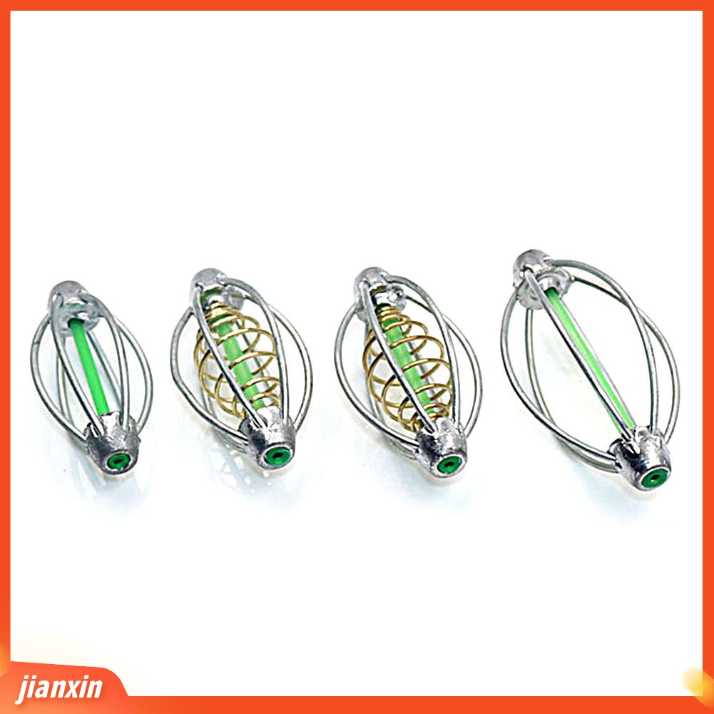 (In Stock) Kawat Bentuk Lentera Umpan Lempar Pemancingan Feeder Lead Sinker Play Nest Spring