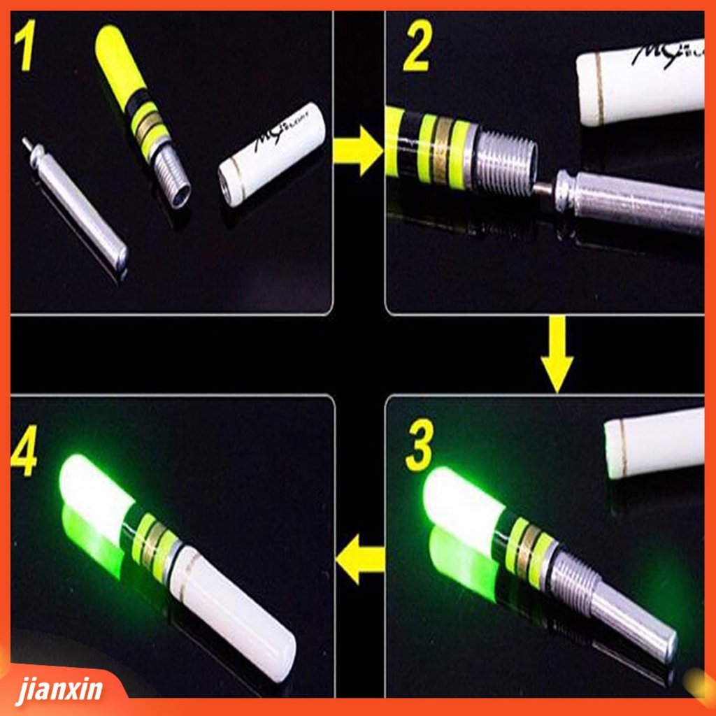 (In Stock) Lampu Malam Memancing Luminous LED Plastik Cahaya Terang Pelampung Untuk Memancing Sea Rod
