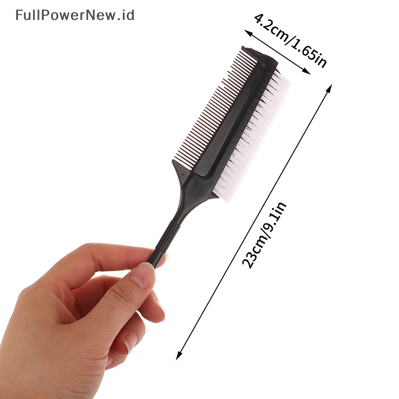 Power Dual side Hair Styling Dye Sisir Masker Minyak Pigmen Mixing Tint Coloring Brush ID