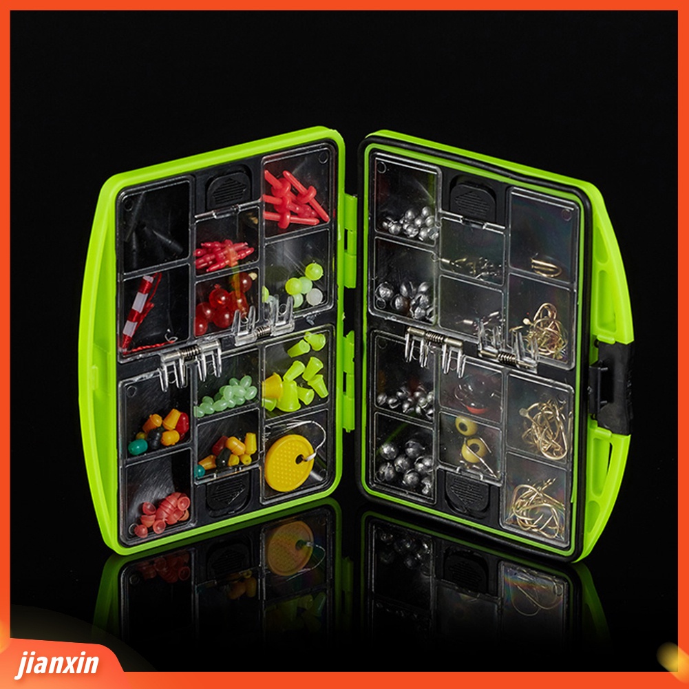 (In Stock) Fishing Tackle Swivels Jig Hook Sinker Manik-Manik Mengambang Klip Memimpin Aksesoris Kotak
