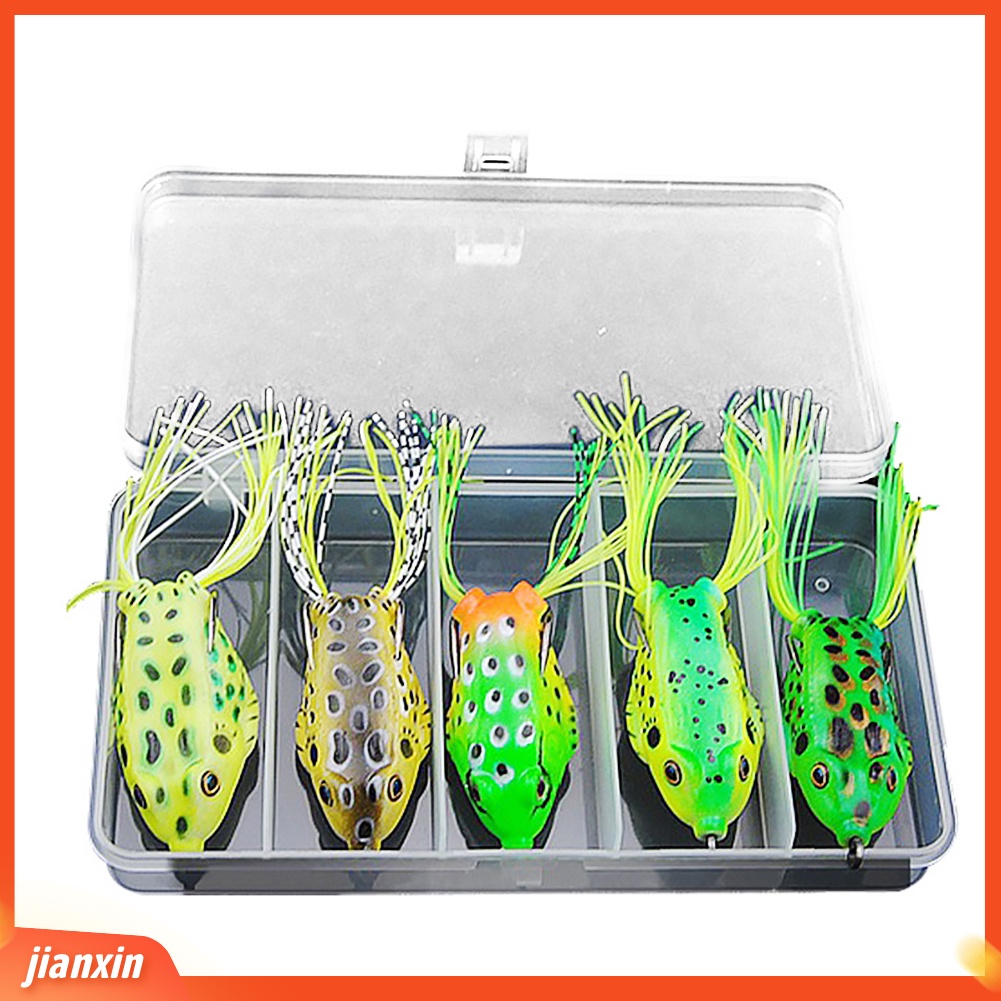 (In Stock) 5Pcs/Set 6cm Memancing Buatan Manusia Hidup Umpan Wobbler Kodok Berbentuk Ikan