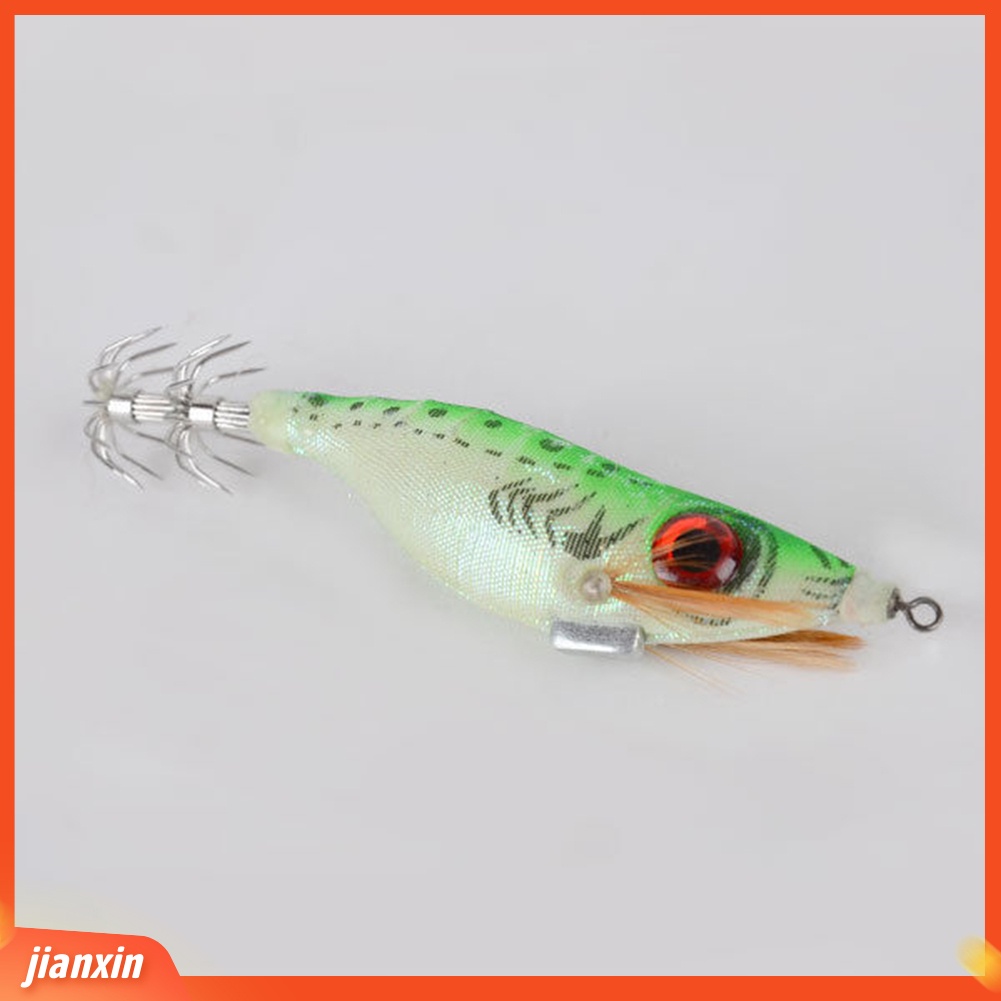(In Stock) Air Asin 3D Udang Memancing Umpan Luminous Udang Flick Umpan Cumi Jig Hook Tackle