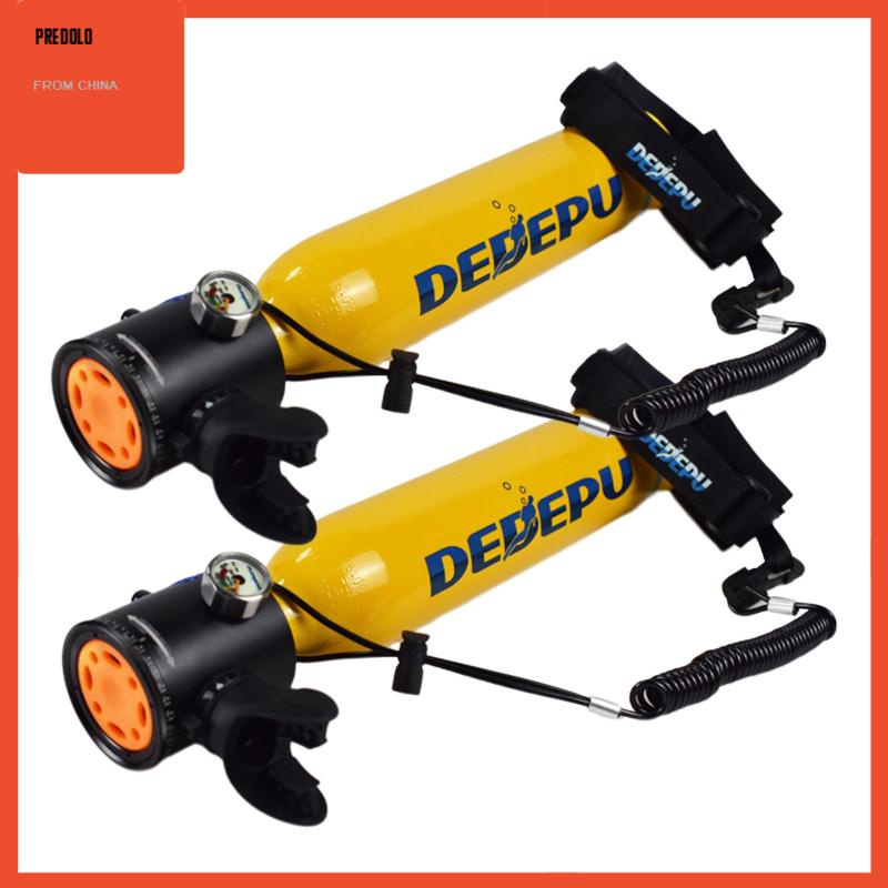 [Predolo] 2x Tangki Scuba Mini Underwater Breath Diving Peralatan Snorkeling Perlengkapan Diving