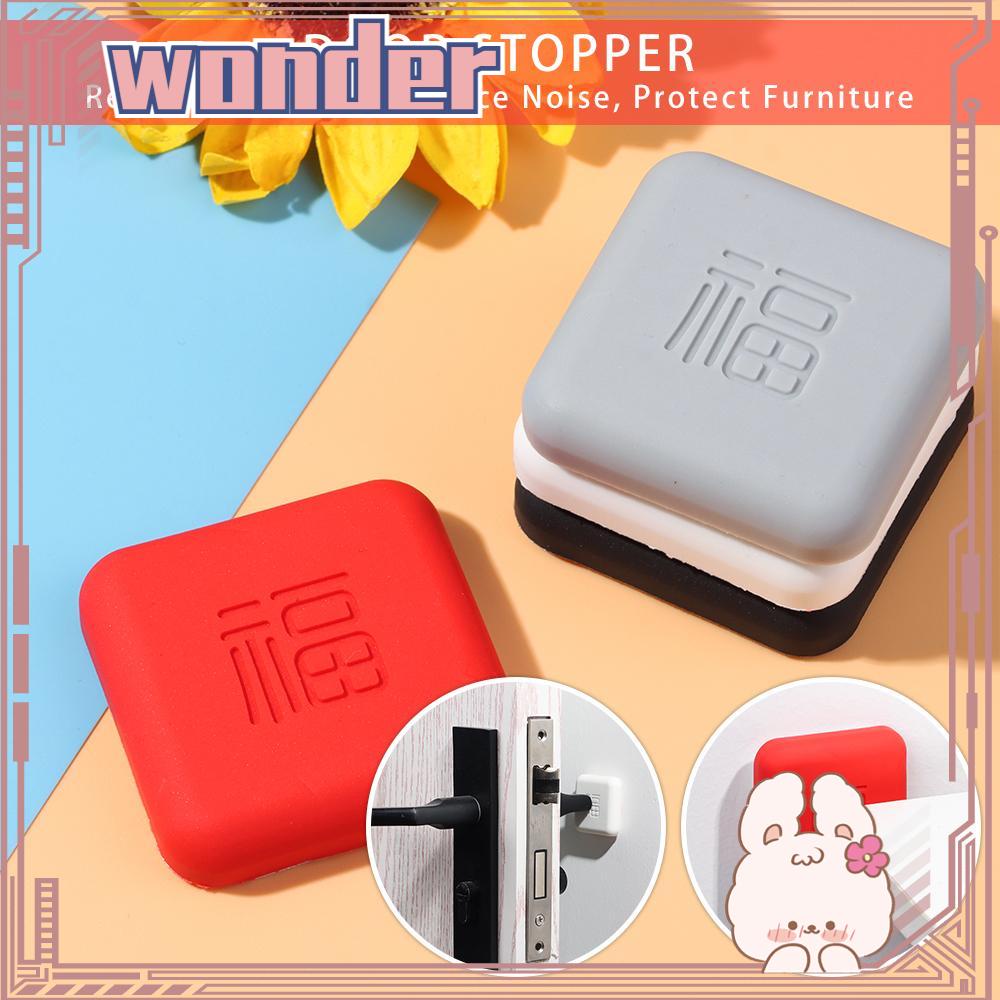 WONDER Door Stopper Silicone Anti crash Pad Self Adhesive Pengganjal Pintu