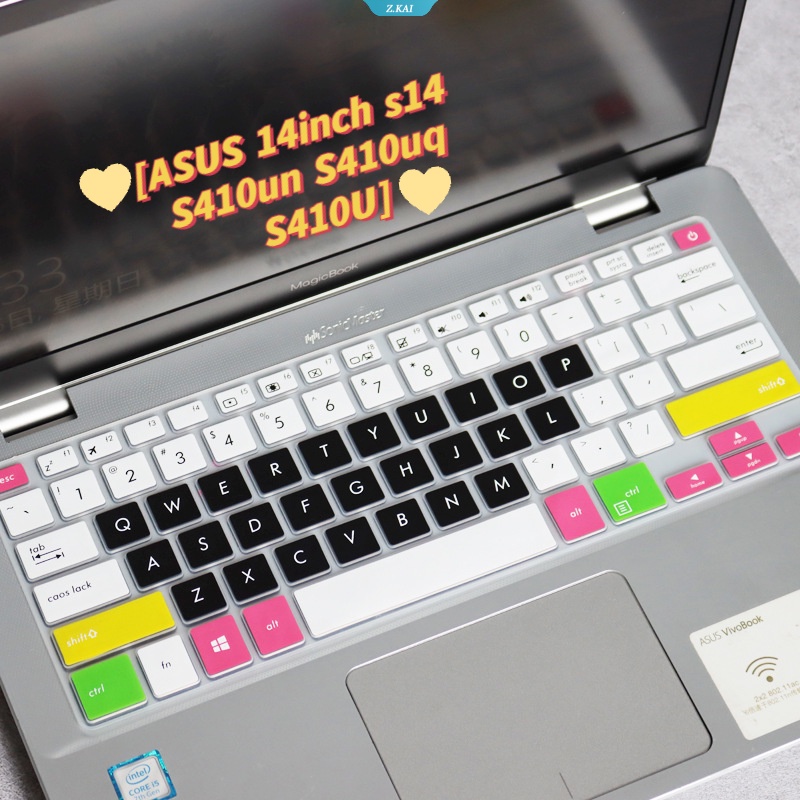 1pcs Cover Keyboard PC Untuk Model ASUS 14inch Warna Solid Silikon Tahan Air Pelindung Kulit S14 S410un S410uq S410U Keyboard Dust Cover [ZK].