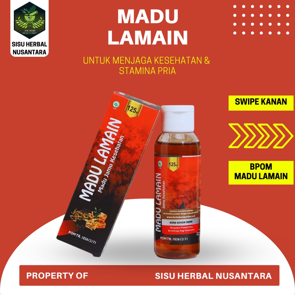 MADU LAMAIN UNTUK MENJAGA KESEHATAN PRIA - 125 GR ORIGINAL