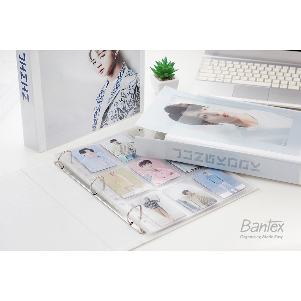 

[Artomas] Bantex Insert Cover Photocard Album A4 3 Ring Binder with Sleeve Pocket – 8622