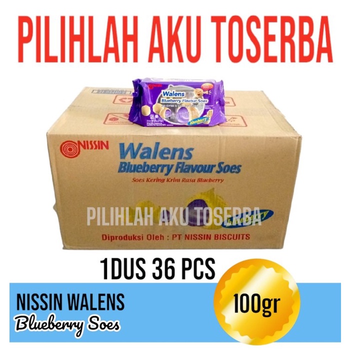 

Biskuit Nissin WALENS BLUEBERRY SOES 100 gr - (HARGA 1 DUS isi 36 pcs)