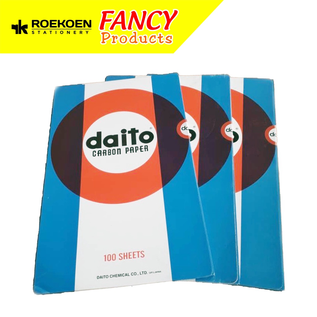 

Daito Kertas Karbon Folio Hitam (100 Sheets)