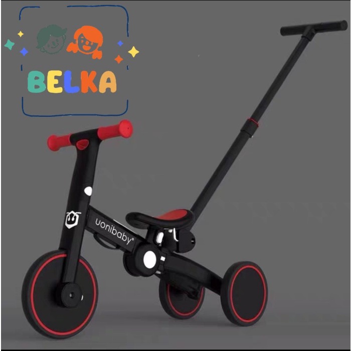 Uonibaby 5in1 Premium Quality Balance Bike Push Bike Kick Bike