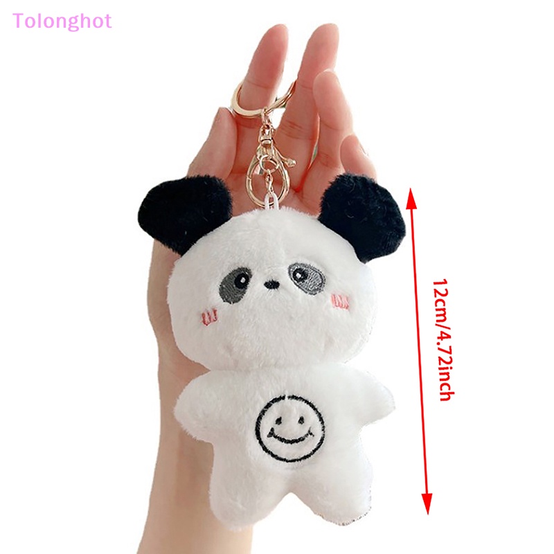 Tolonghot&gt; Kawaii Plush Animal Toy Keychain Lucu Boneka Plush Keyring Rabbit Bear Boneka Keychain Ransel Liontin Ornamen well