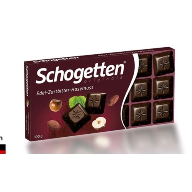 

Schogetten Dark Chocolate With Hazelnut 100Gr - Coklat Kacang Hazenut