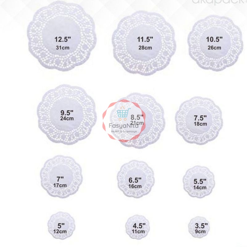 

PAPER DOYLEYS PUTIH All SIZE - KERTAS RENDA - ALAS TOPLES - KERTAS HIAS UNDANGAN - SCRAPBOOK PAPER