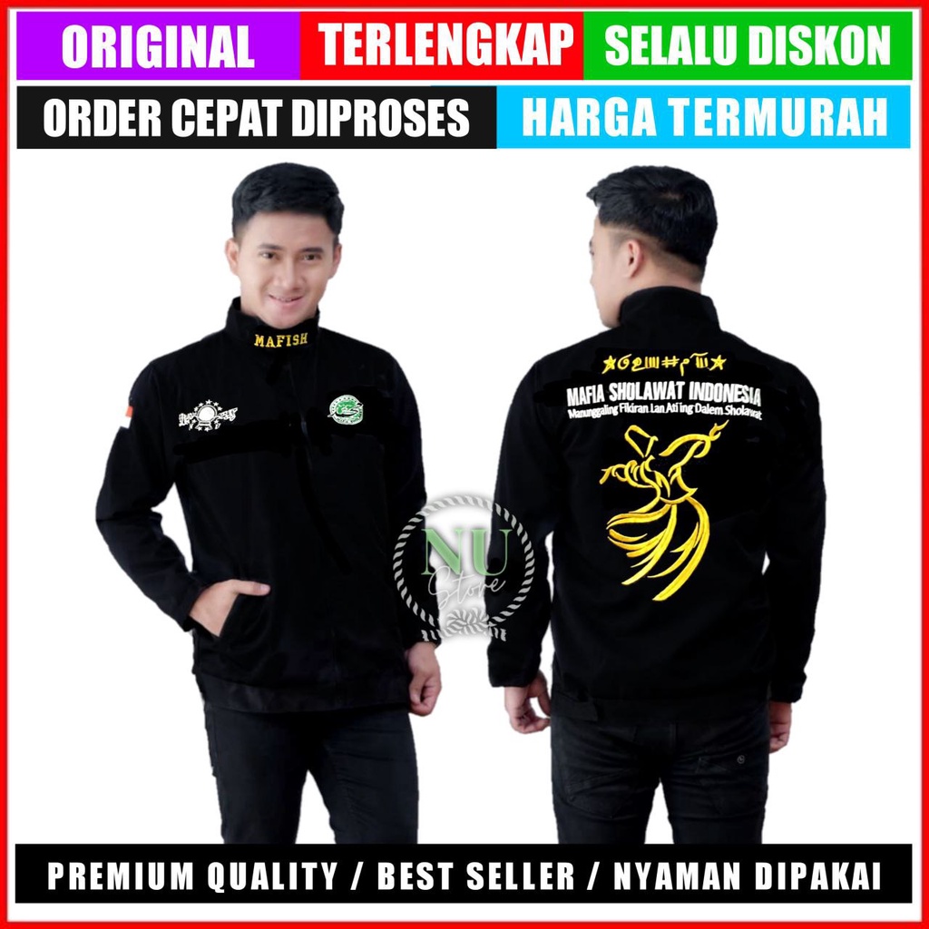 [GRATIS ONGKIR] Jaket Mafia Sholawat / Jaket Mafis Sholawat / Jaket Mafish / Jaket Mafia Solawat / J