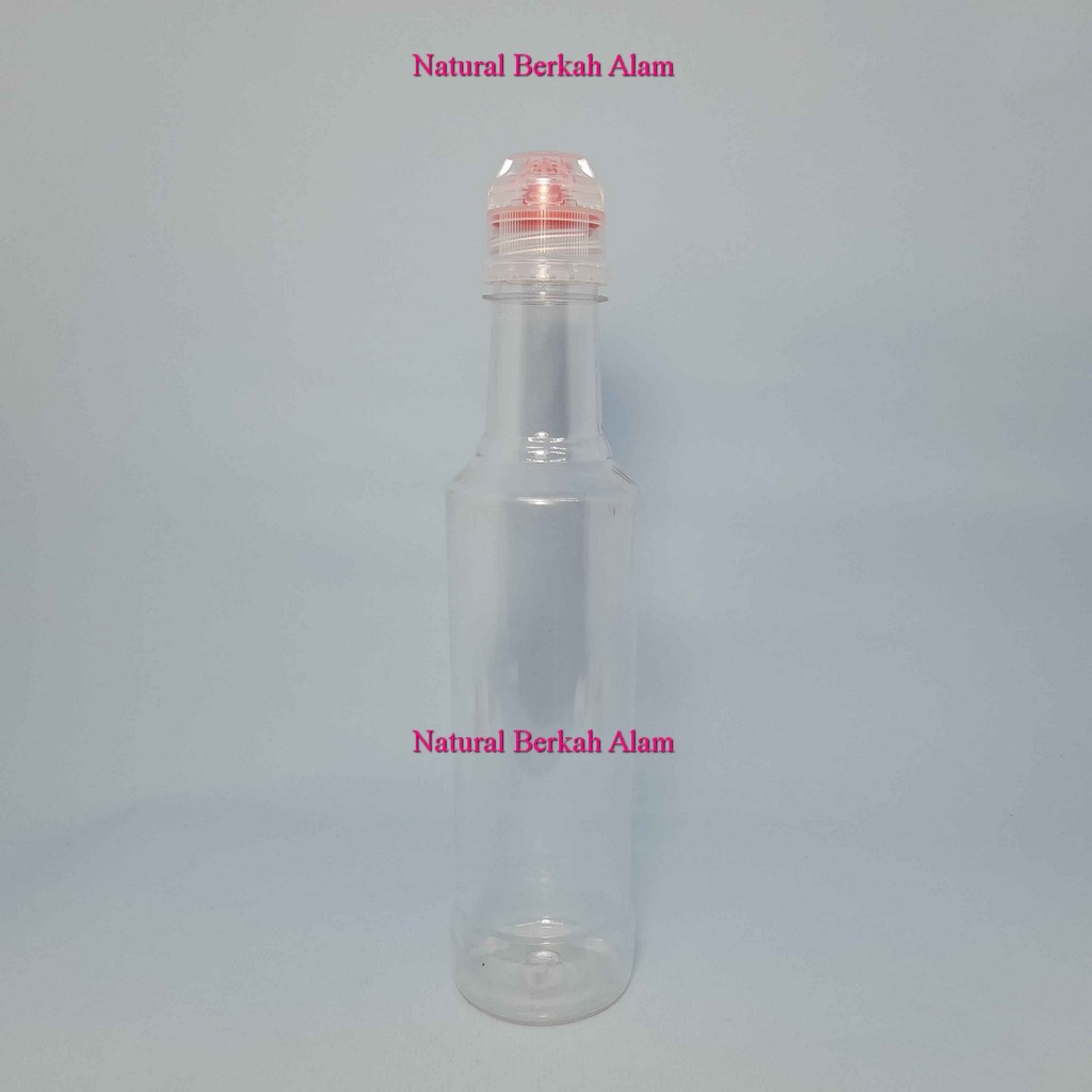 Botol Plastik Marjan 350 Ml Natural Tutup Aqua Exlusive / Botol Plastik / Botol Sirup / Botol Air Mi