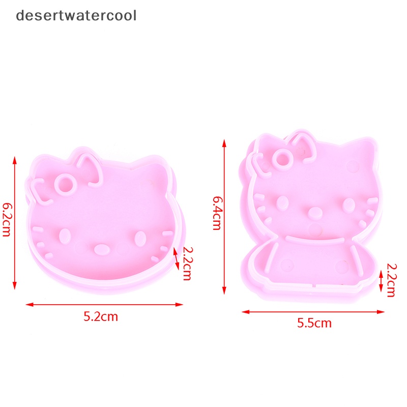 Deid KT Bentuk Kucing DIY Sandwich Mold Cutter Little Kitty Cat Shape Sandwich Mold Bread Cake Mold Maker Alat Dessert Sarapan Dapur Rumah Martijn