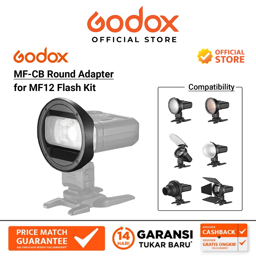 Godox MF-CB Round Adapter for MF12 Flash Kit