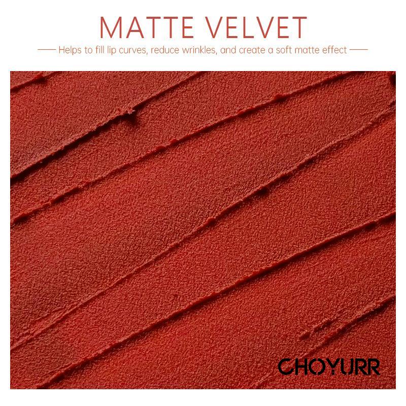 【COD】Matte Moisturizing Velvet Lip Glaze Lipstik Mahasiswa yang Terjangkau Kecantikan yang Tahan Lama-CH