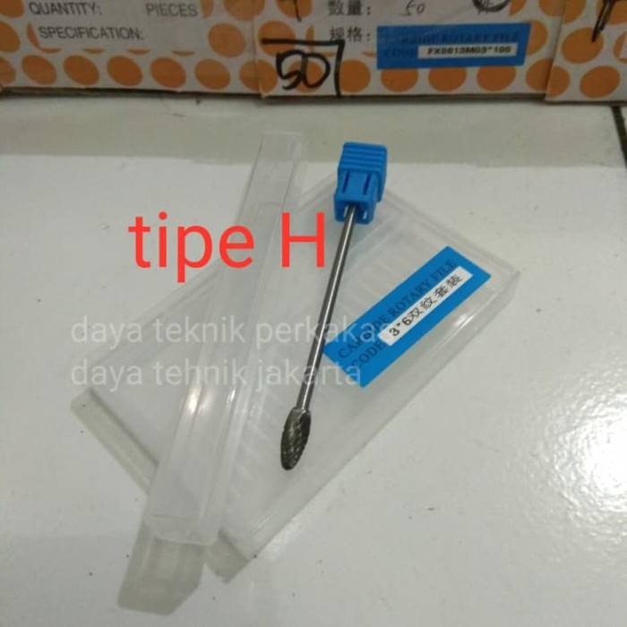 mata tuner long 3 x 6 tipe H - bor cuner panjang - mata porting motor tuner porting dtp