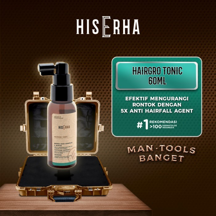 SALE His Erha Hairgro 60ml - Tonic Penumbuh Rambut Pria