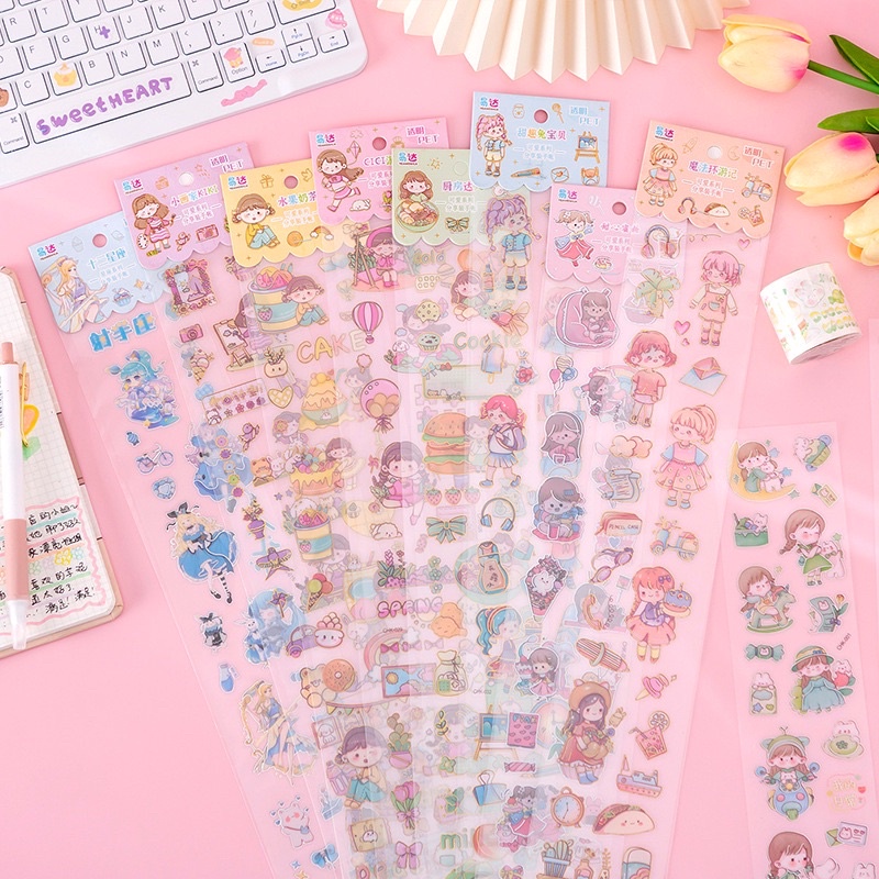 

HMS STICKER ANAK TIMBUL BTS BT21 UNICORN MOMO / STICKER WATERPROOF / STIKER ANTI AIR