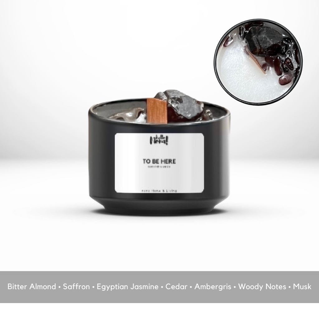 Root Chakra Crystal Candle | To Be Here