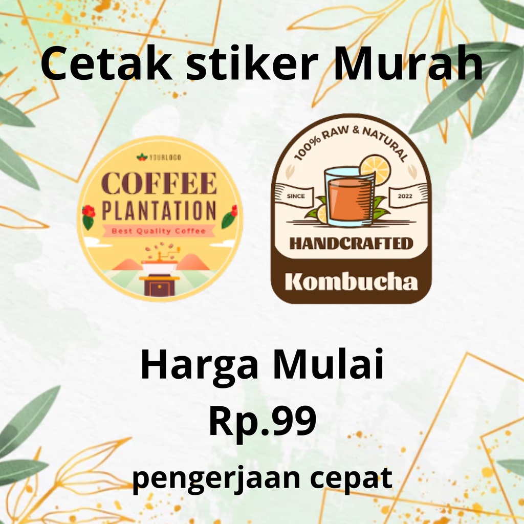 

Cetak Stiker Label Toko Olshop Kue Bakery Kemasan Produk Custom Tinggal tempel sudah potong