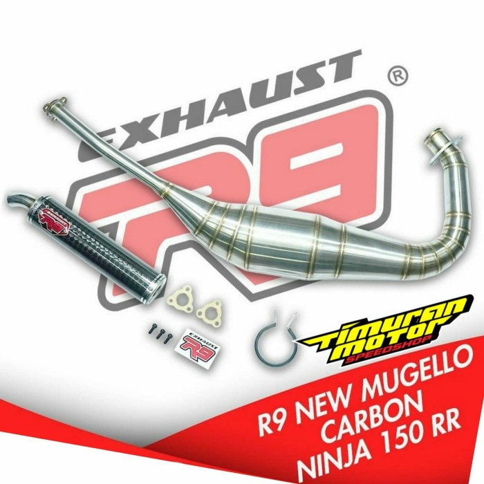 KNALPOT R9 NEW MUGELLO CARBON NINJA RR ORIGINAL