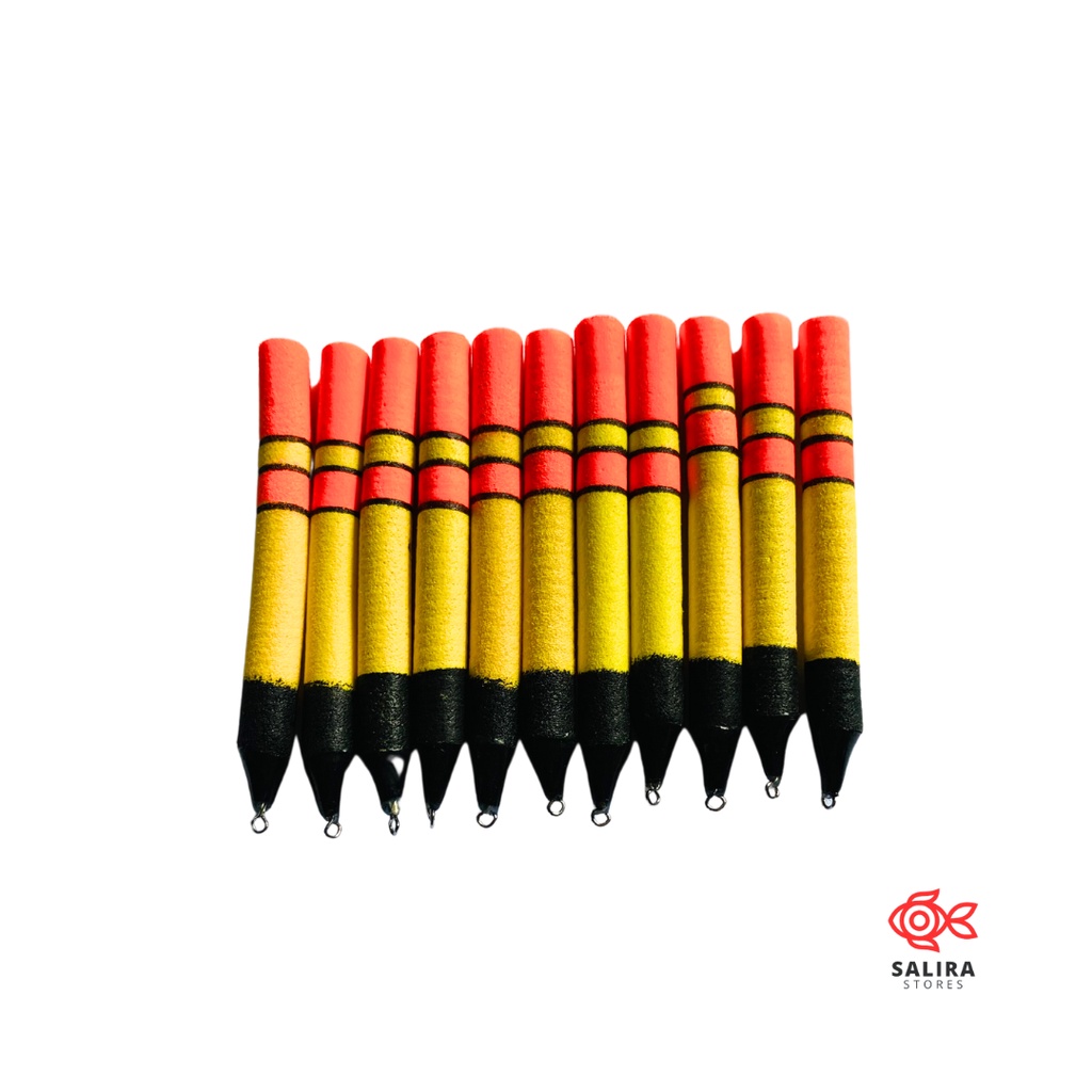 10pcs - Pelampung pancing busa bolong starlight/fosfor