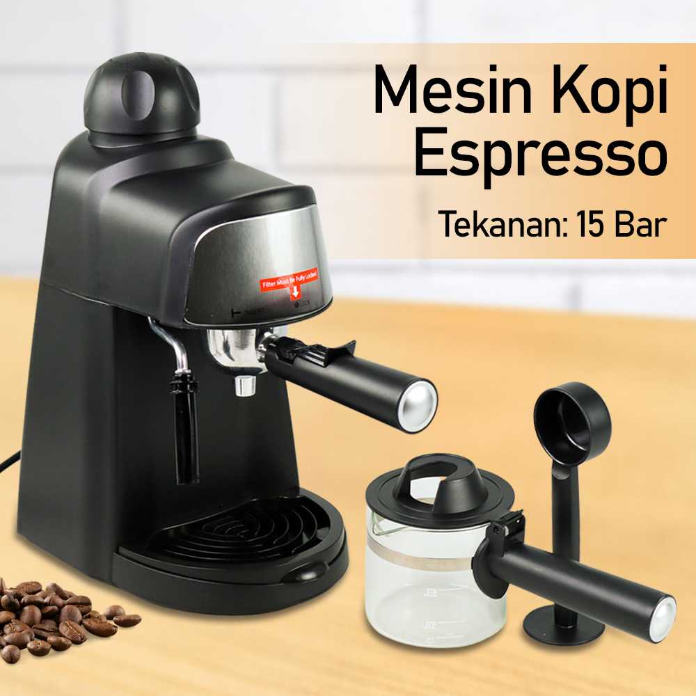 [COD] Mesin Kopi Espresso Cappucino Coffee Machine 15 Bar