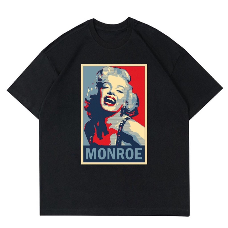 KAOS BAJU MARILYN MONROE - BLONDE | T-SHIRT MARILYN MONROE VINTAGE | BAJU HITAM MARILYN MONROE OVERS
