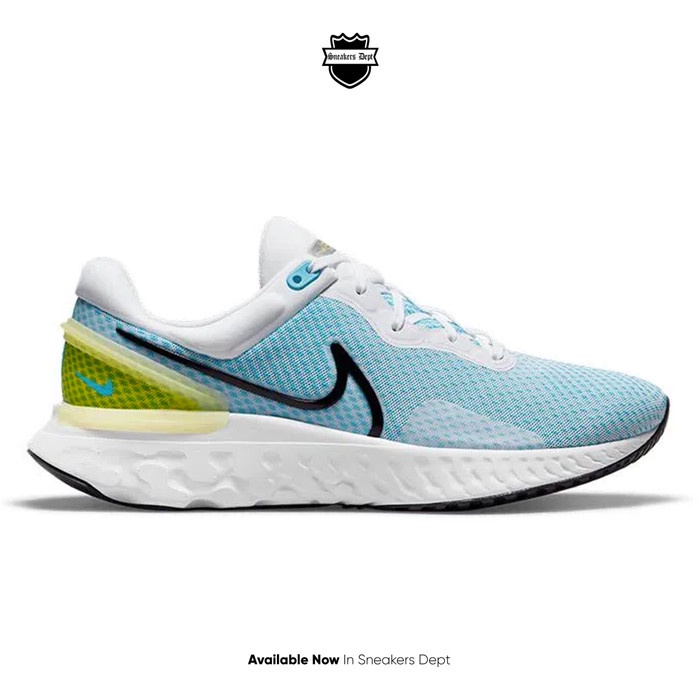 Sepatu Lari Pria NIKE REACT MILER 3 CHLORINE BLUE ORIGINAL - 42
