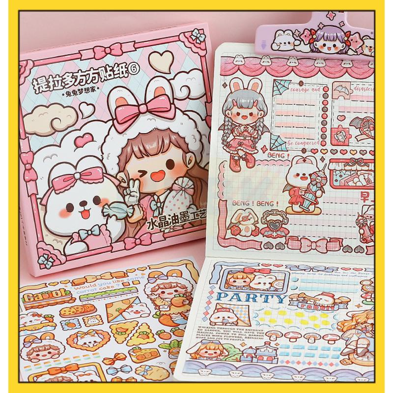 

⭐ MKBK ⭐ Sticker 14 Lembar 1 Box Stiker Murah Kertas Stiker Cutting Sticker Anime Dekor Aesthetic Stickers Sticker DIY Scrapbook Stiker Hias Lucu in Box