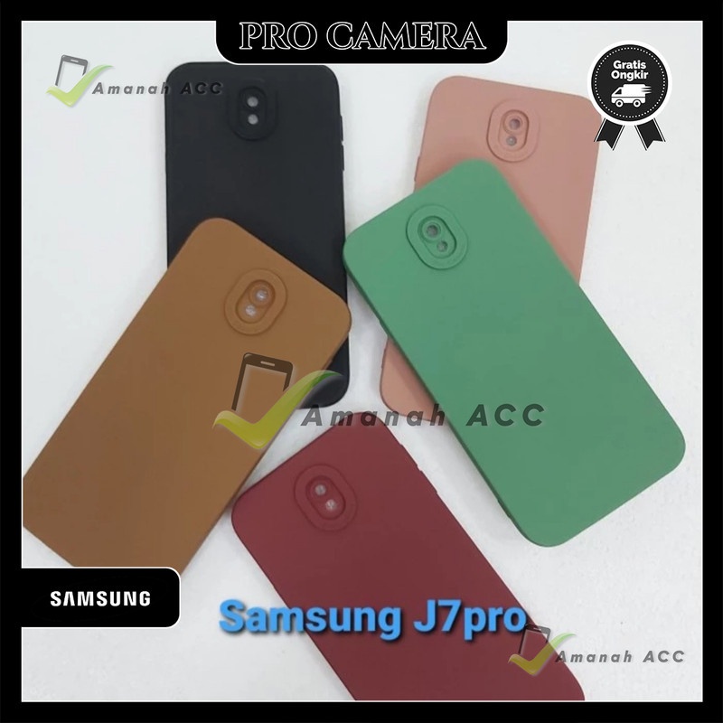 Softcase Pro Camera SAMSUNG J7 PRO Case Candy Full Color