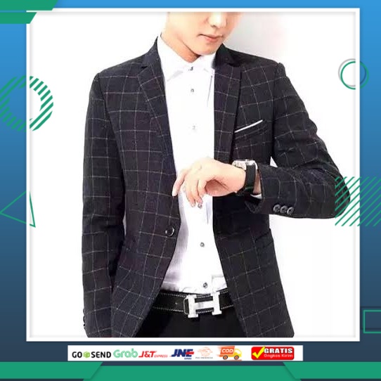 JAS KEREN STYLE TERBARU TERLARIS /Jas Blazer Pria Kotak Kotak / Jaz Tartan Korean Style / Blazer Sli