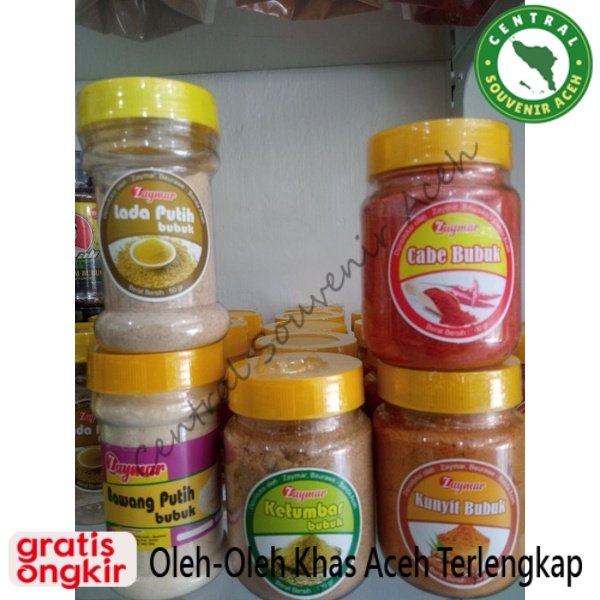 

ZAYMAR Bumbu Dapur | Bubuk Cabe, Kunyit, Ketumbar, Lada Putih dan Bawang Putih Premium