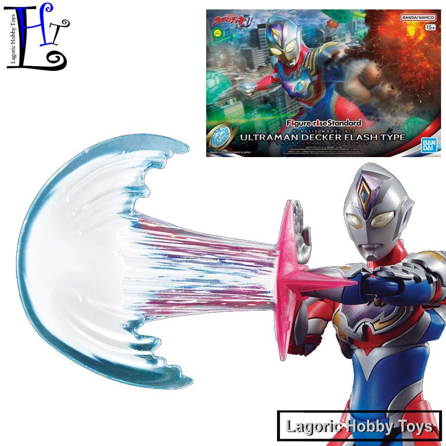 Figure Rise Standard Ultraman Decker Flash Type Bandai Mainan Figure
