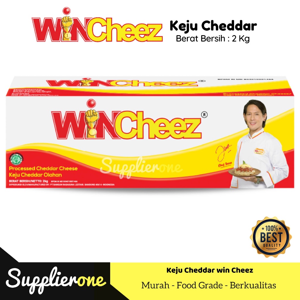 

Wincheez Keju Cheddar 2 Kg / Keju Cheddar 2 kg / Keju Winchez 2 kg