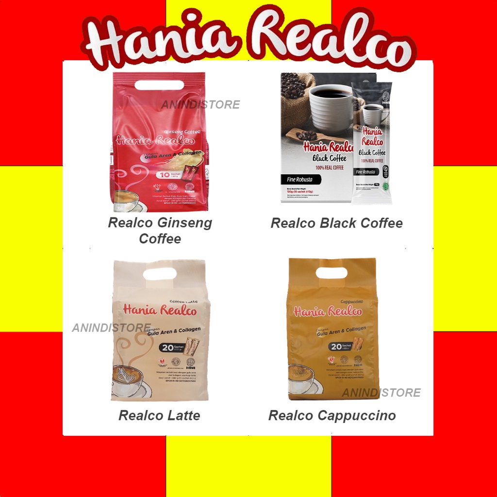 

HANIA REALCO kopi kesehatan, kopi+kolagen, kopi latte / cappucino - HNI HPAI ORIGINAL [AND01]