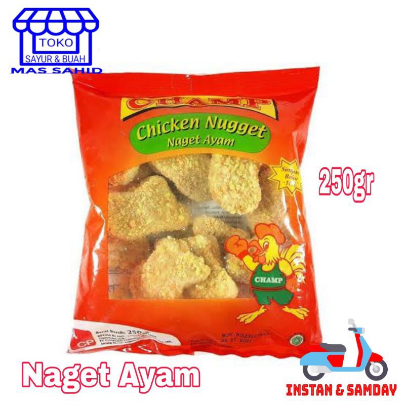 

INSTAN Naget Champ Chiken Naget Ayam 250g