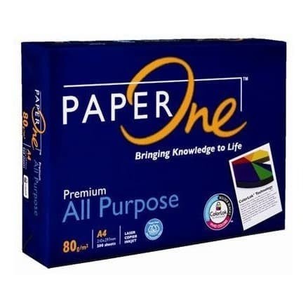 Kertas A4 Paper One 80 gram / 80 gsm (1 rim)