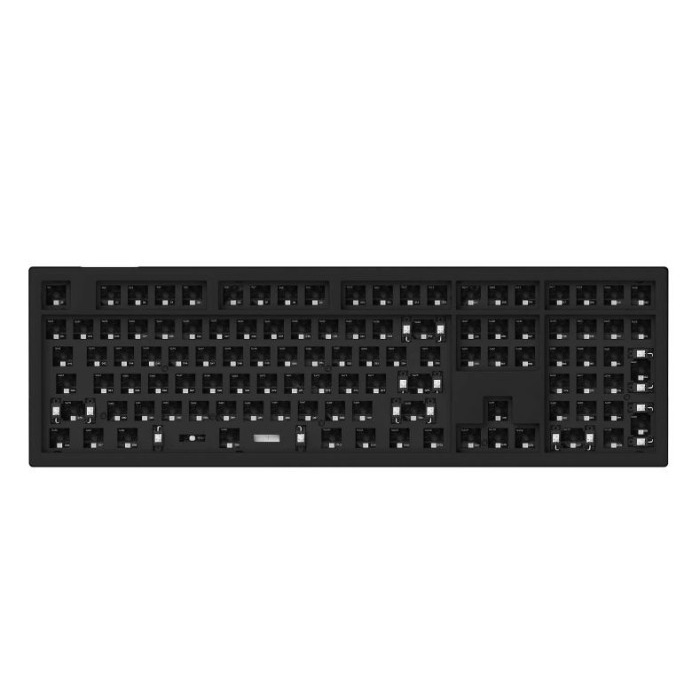 Keychron V6 QMK Full Size BAREBONE Custom Mechanical Keyboard - Barebone, Frosted Black