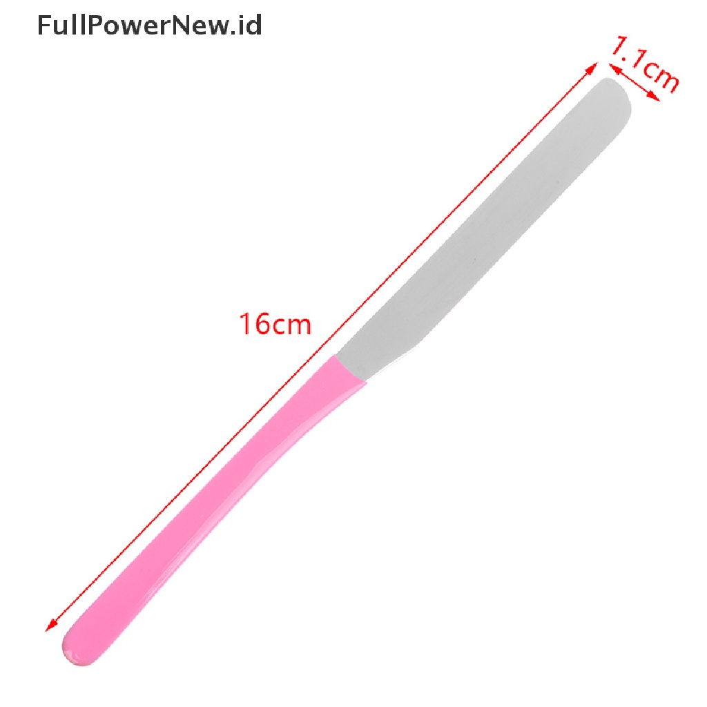 Power Stainless Steel Makeup Toning Spatula Mixing Stick Foundation Alat Pencampur Krim ID