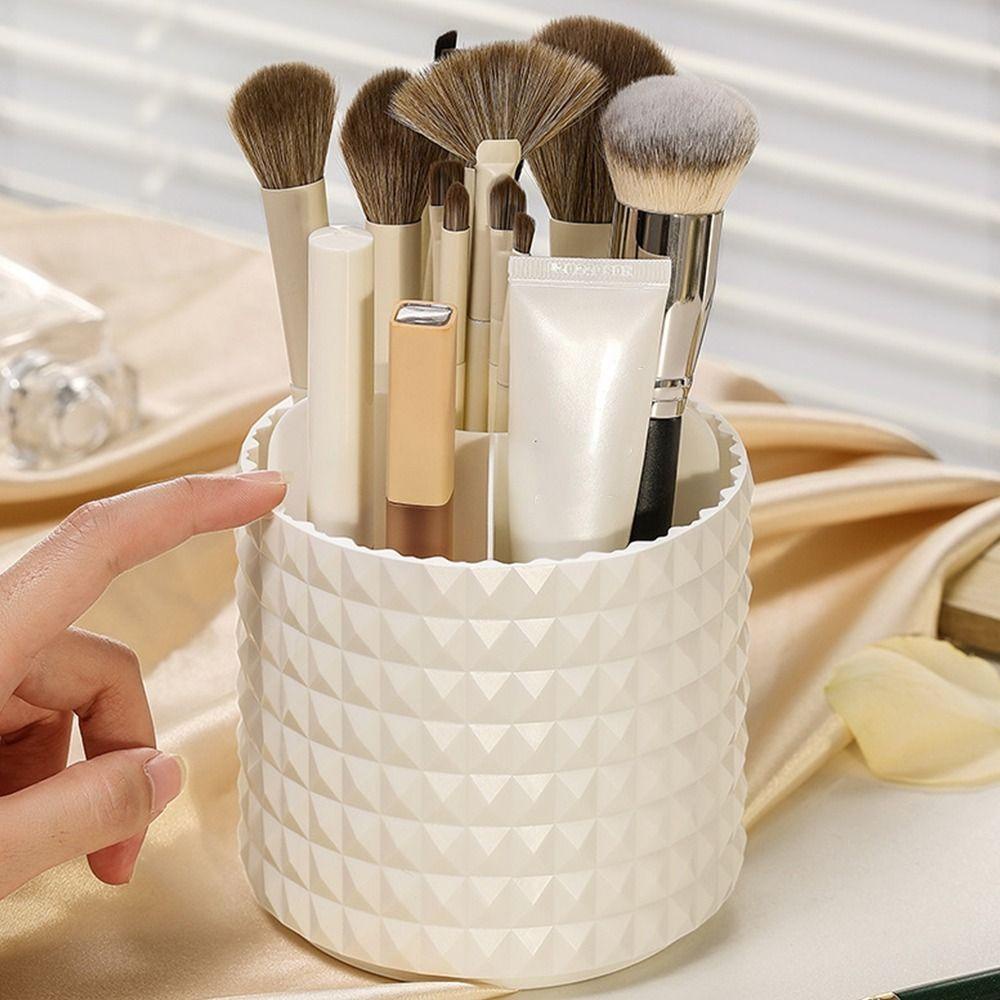 Cylinder Penyimpanan Brush Nanas Kapasitas Besar Rak Kuas Make Up Dengan Penutup Kotak Penyimpanan Kosmetik