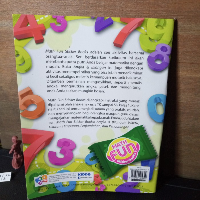 buku aktivitas math fun angka dan bilangan berwarna ada stiker 48 hl