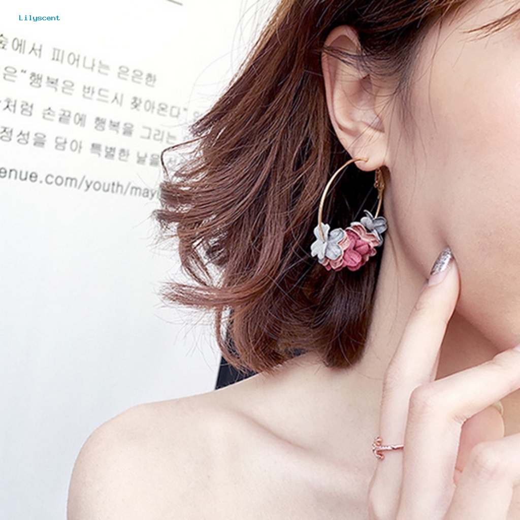 Lilyscent Flower Decor Anting Perempuan Untuk Kerja Dekorasi Bunga Anting Unik Sehat