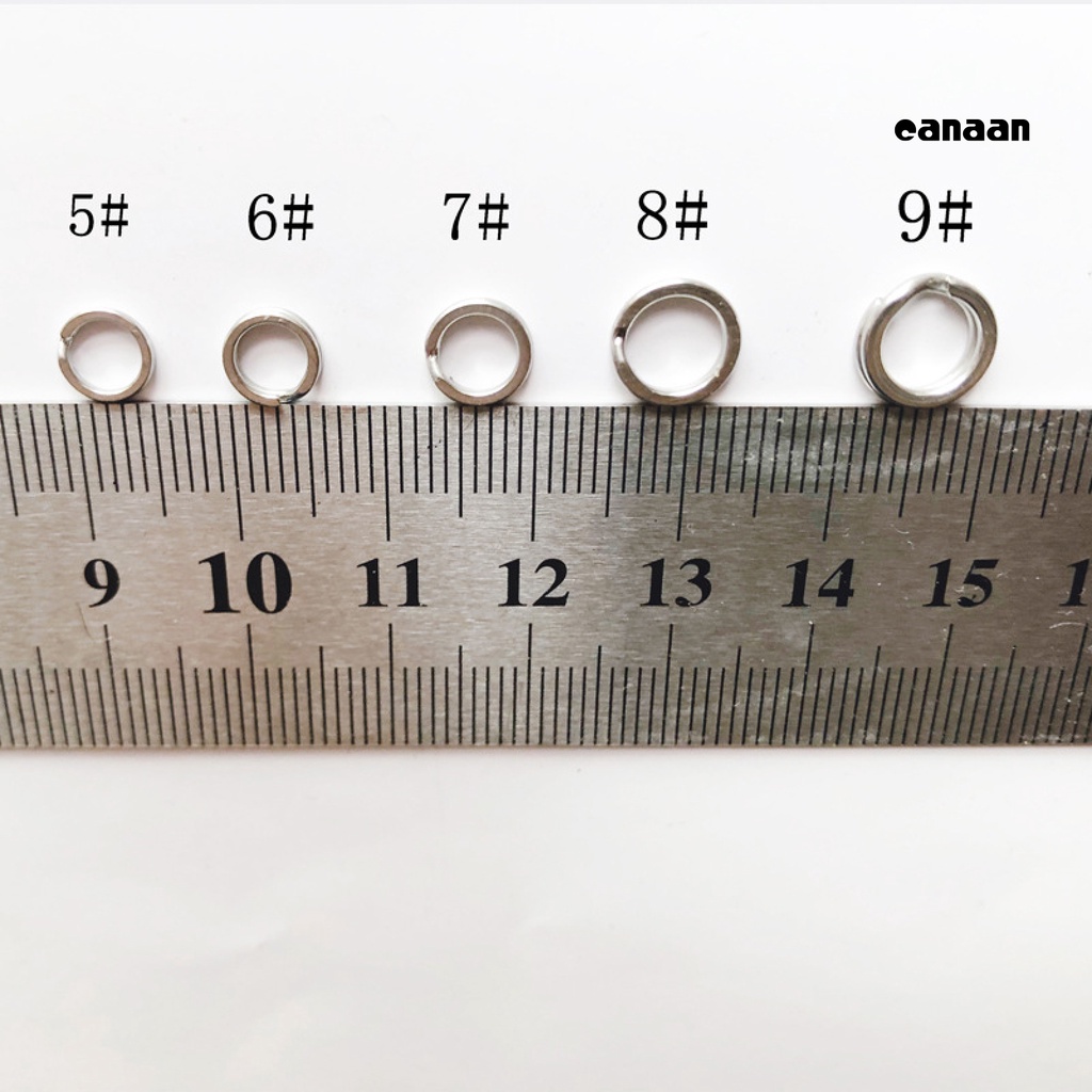 Cnn-200pcs Double Flat Ring Circle Lure Hook Sambung Aksesoris Alat Pancing