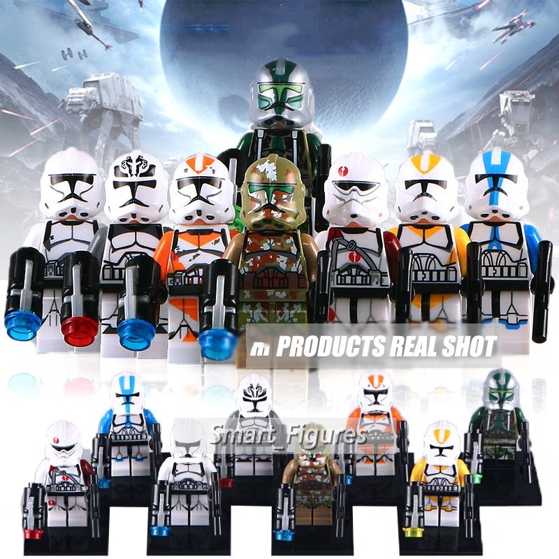 Star Wars Collection Clones Luke Skywalker Darth Vader Obi-Wan Kenobi Mainan Blok Bangunan Edukasi