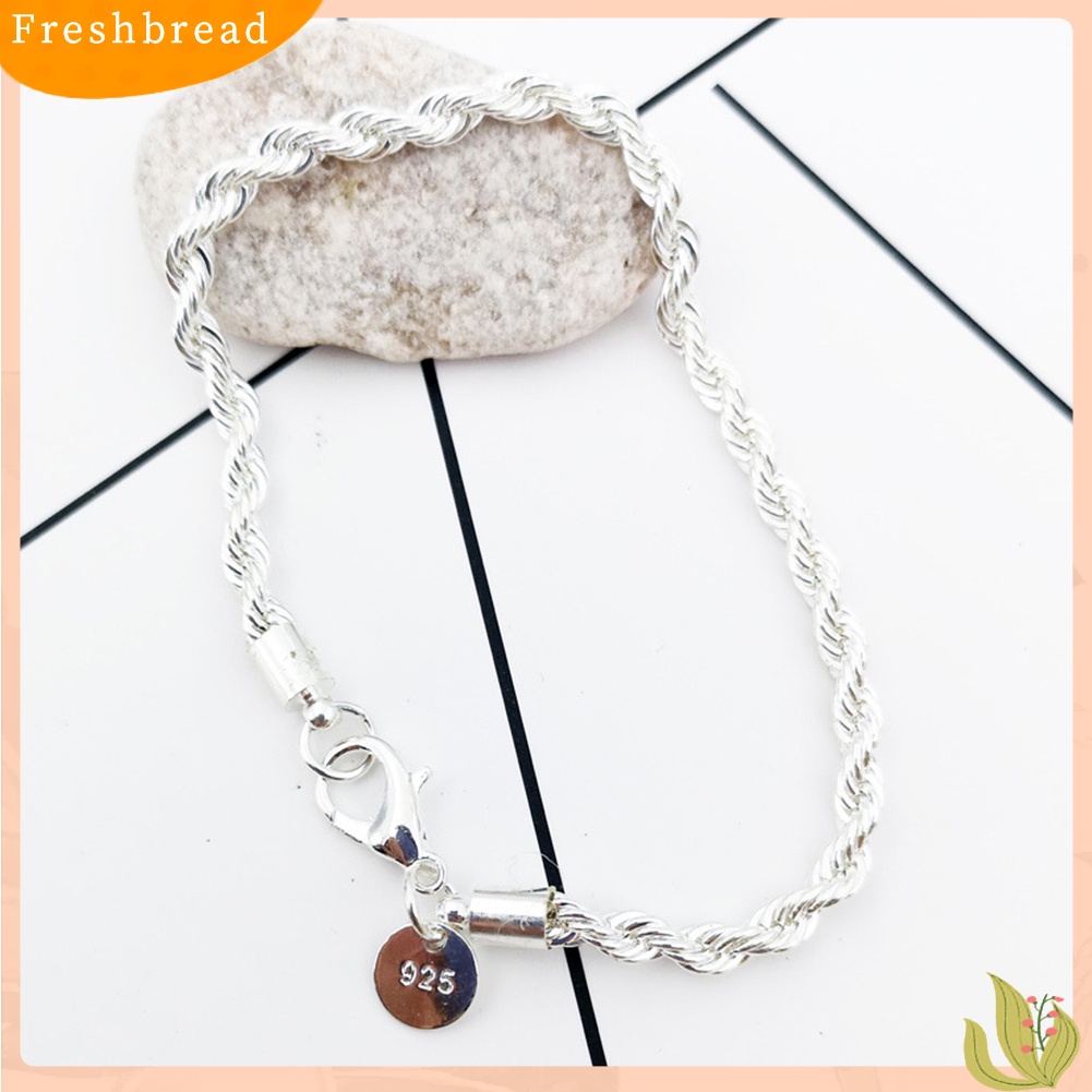 &lt; Freshbread &gt; Wanita Fashion Gelombang Rantai Memutar Putaran Pesona Gelang Bangle Pesta Perhiasan Hadiah